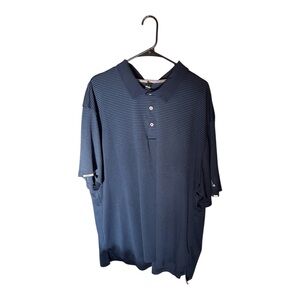 Adidas Blue Polo Shirt Short Sleeve Casual